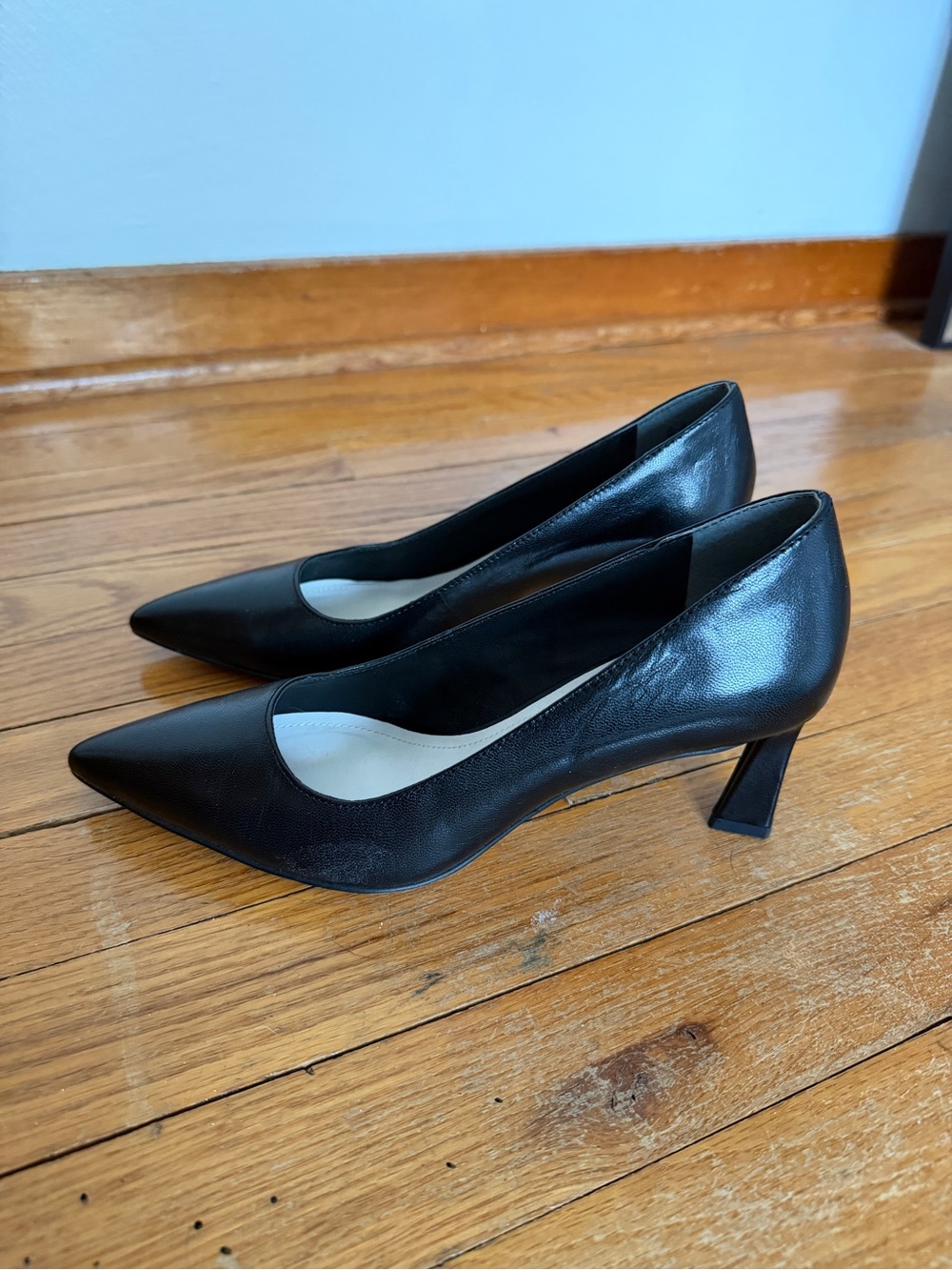 Franco Sarto Black Pointed-Toe Women’s Pumps